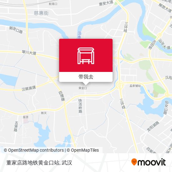 董家店路地铁黄金口站地图
