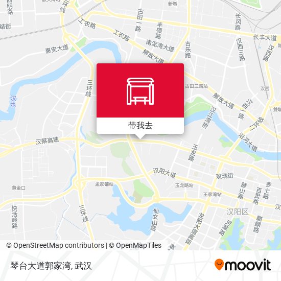 琴台大道郭家湾地图