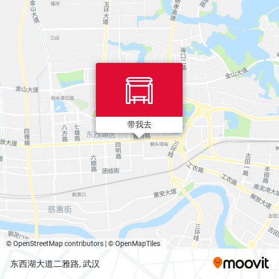 东西湖大道二雅路地图