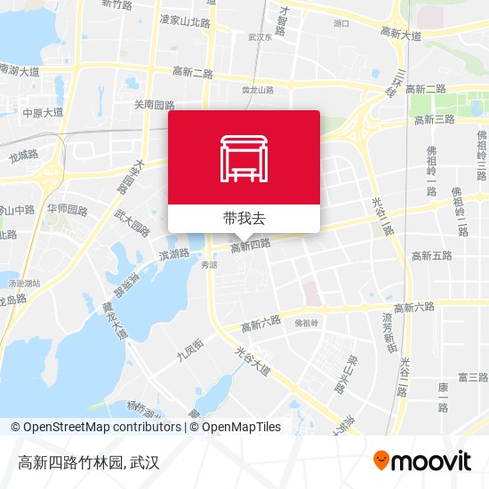 高新四路竹林园地图
