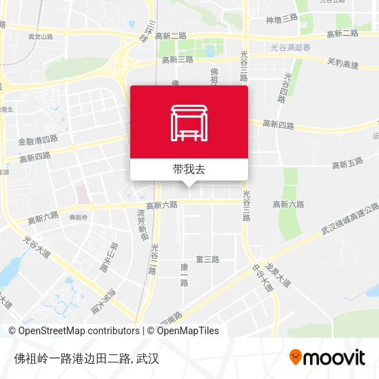 佛祖岭一路港边田二路地图