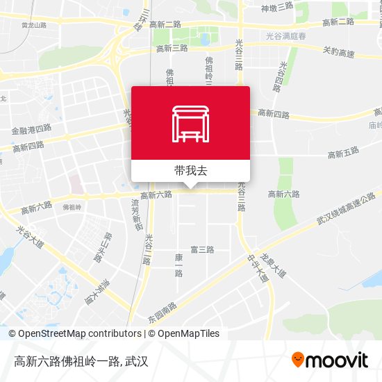 高新六路佛祖岭一路地图