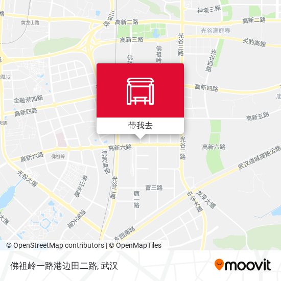 佛祖岭一路港边田二路地图