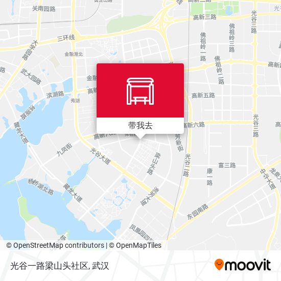 光谷一路梁山头社区地图