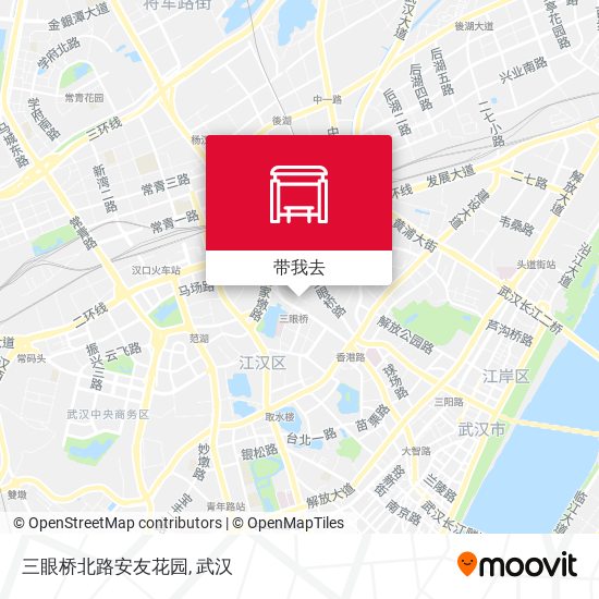 三眼桥北路安友花园地图