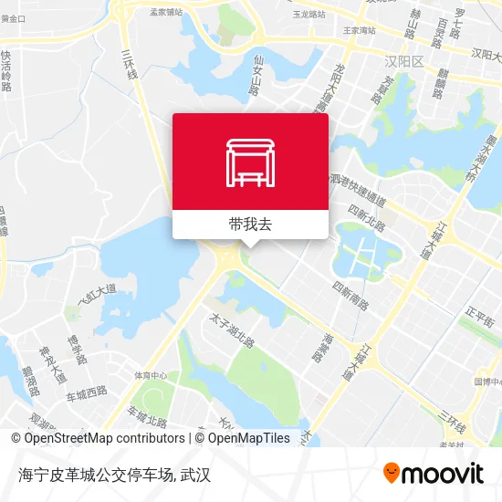 海宁皮革城公交停车场地图