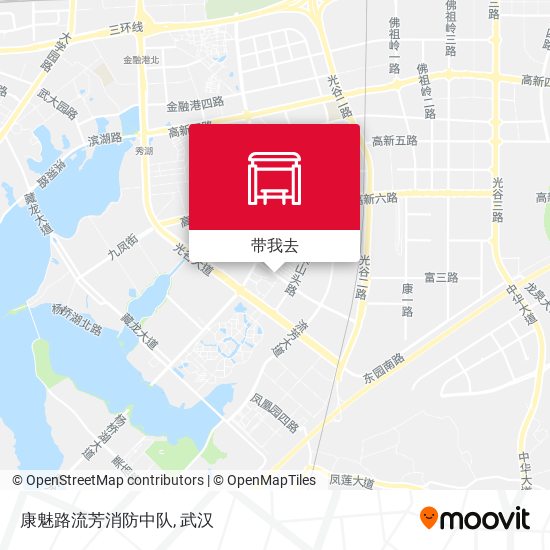 康魅路流芳消防中队地图
