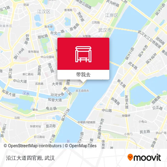 沿江大道四官殿地图
