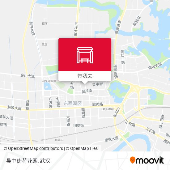 吴中街荷花园地图