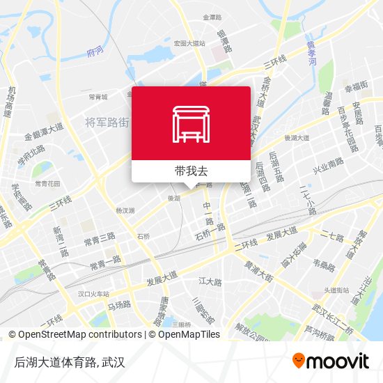 后湖大道体育路地图