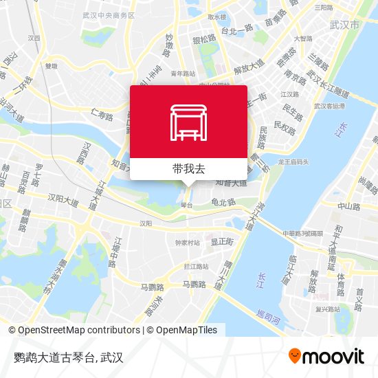 鹦鹉大道古琴台地图