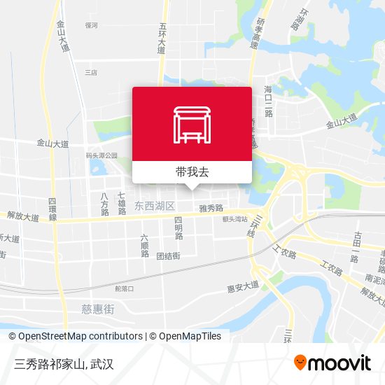 三秀路祁家山地图