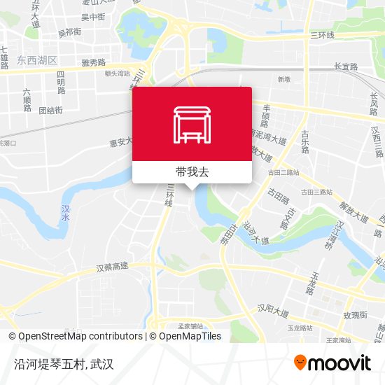 沿河堤琴五村地图