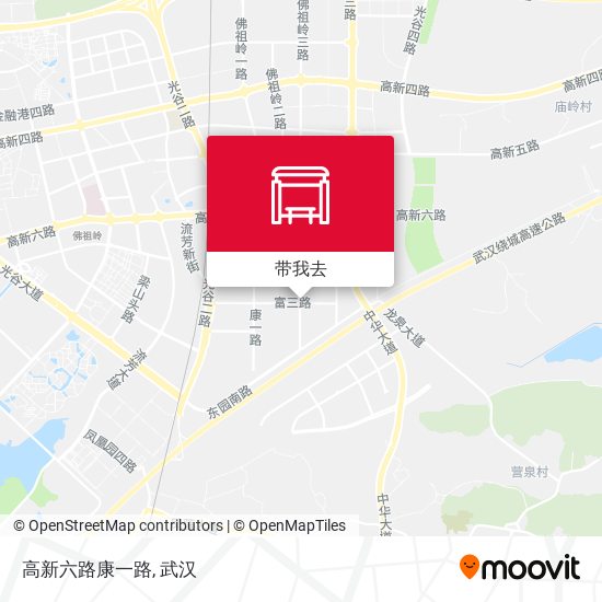 高新六路康一路地图