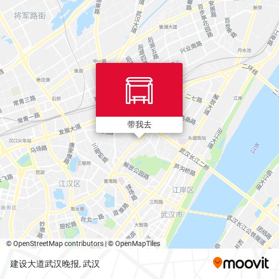 建设大道武汉晚报地图