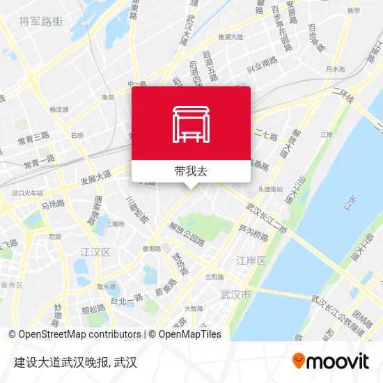 建设大道武汉晚报地图