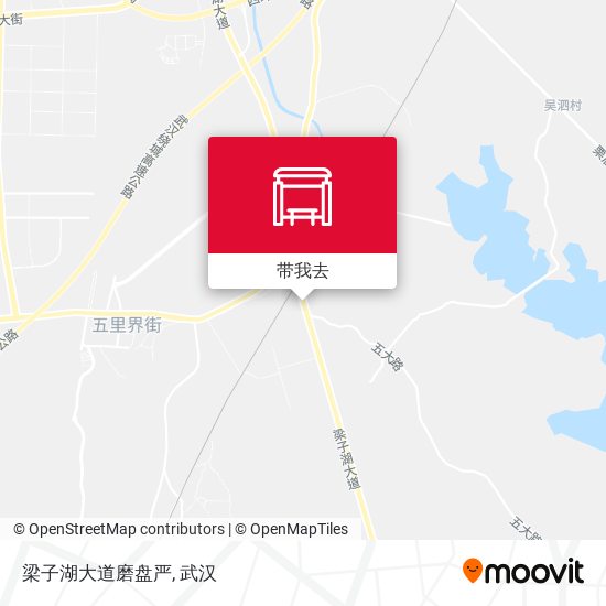 梁子湖大道磨盘严地图