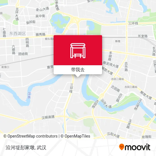 沿河堤彭家墩地图