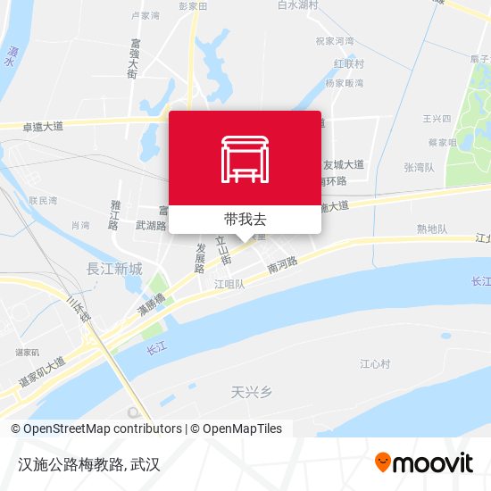 汉施公路梅教路地图