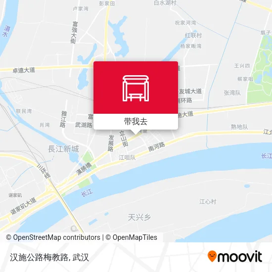 汉施公路梅教路地图