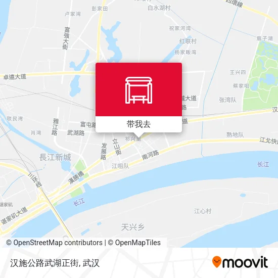 汉施公路武湖正街地图