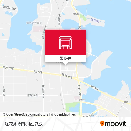 红花路岭南小区地图