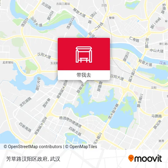 芳草路汉阳区政府地图