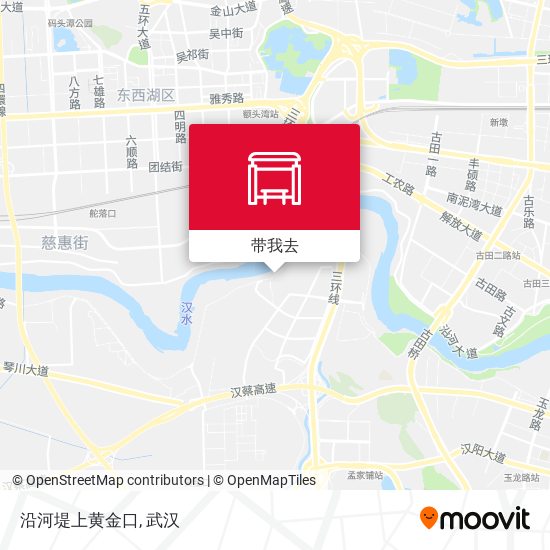 沿河堤上黄金口地图