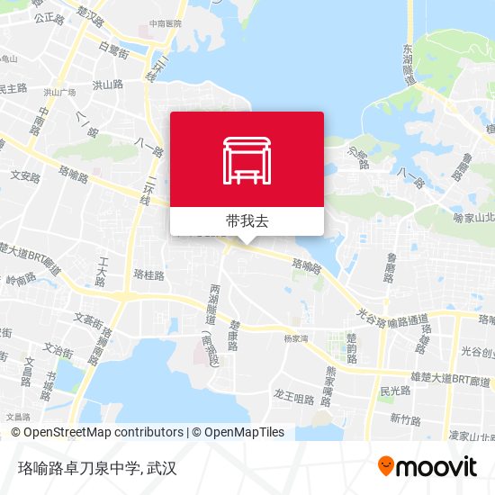 珞喻路卓刀泉中学地图