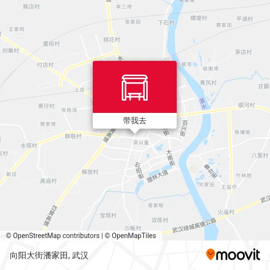 向阳大街潘家田地图