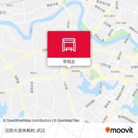 汉阳大道米粮村地图