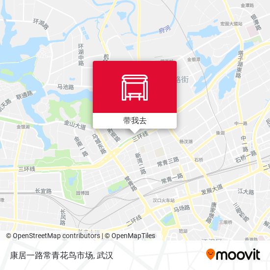 康居一路常青花鸟市场地图