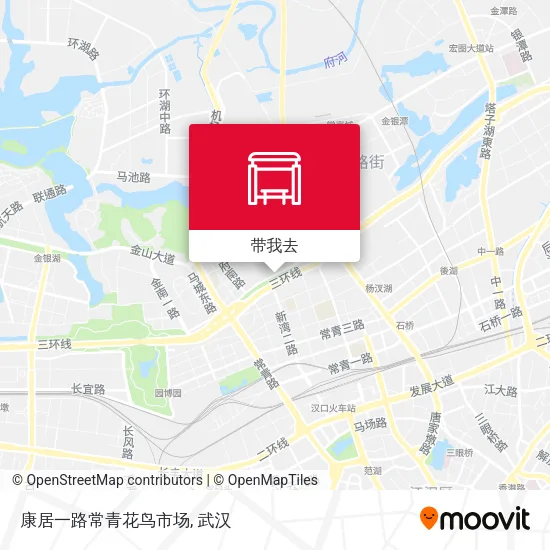 康居一路常青花鸟市场地图