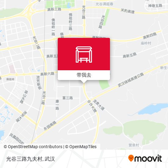 光谷三路九夫村地图