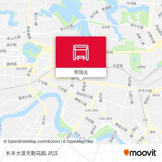 长丰大道天勤花园地图