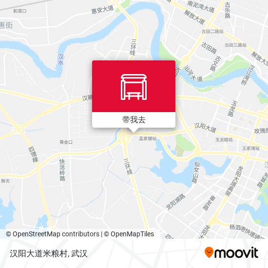 汉阳大道米粮村地图