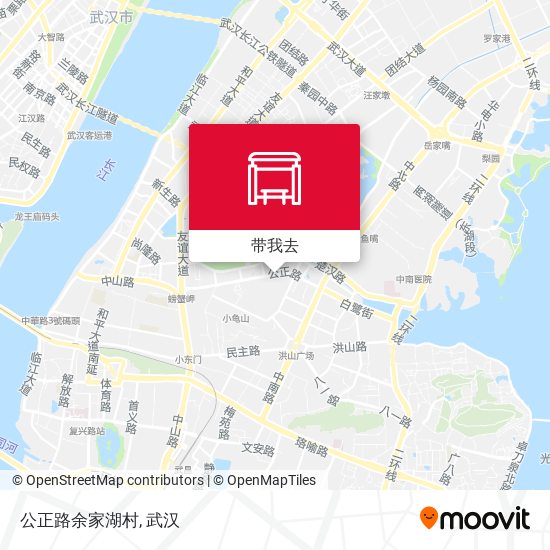 公正路余家湖村地图