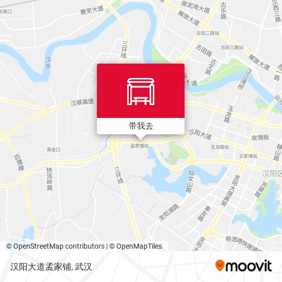 汉阳大道孟家铺地图