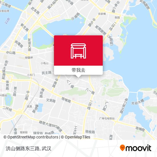 洪山侧路东三路地图