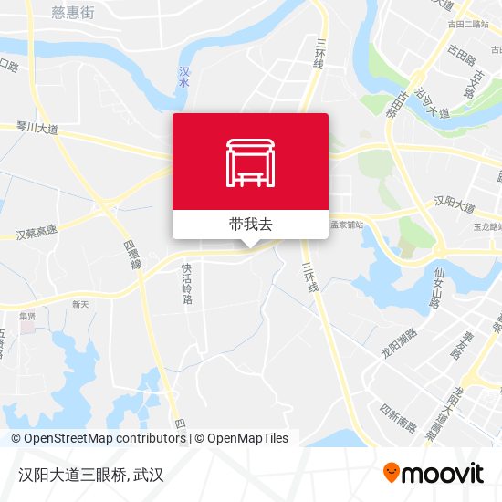 汉阳大道三眼桥地图