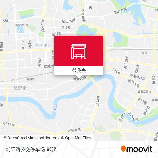 朝阳路公交停车场地图
