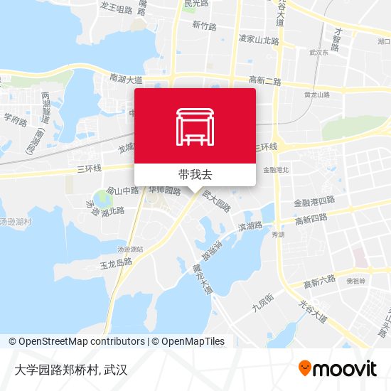 大学园路郑桥村地图