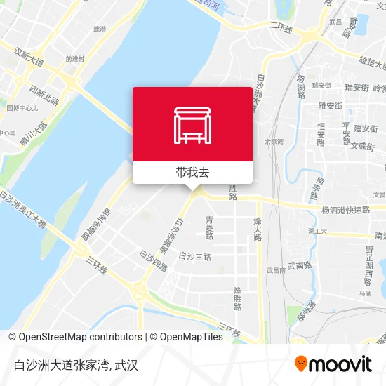 白沙洲大道张家湾地图