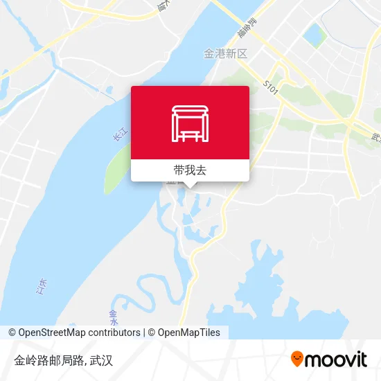 金岭路邮局路地图