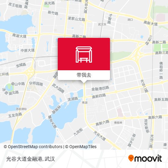 光谷大道金融港地图