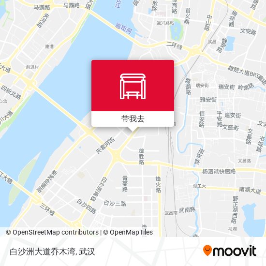 白沙洲大道乔木湾地图