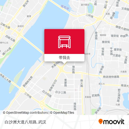 白沙洲大道八坦路地图