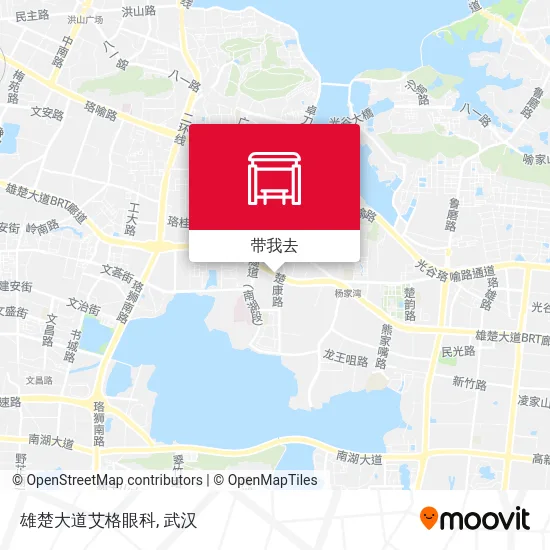 雄楚大道艾格眼科地图