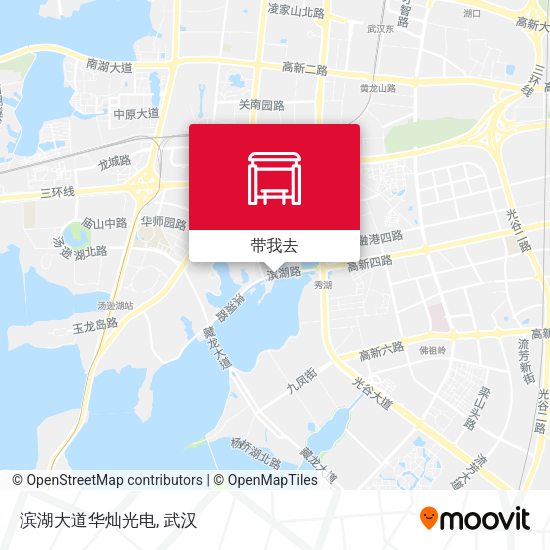 滨湖大道华灿光电地图