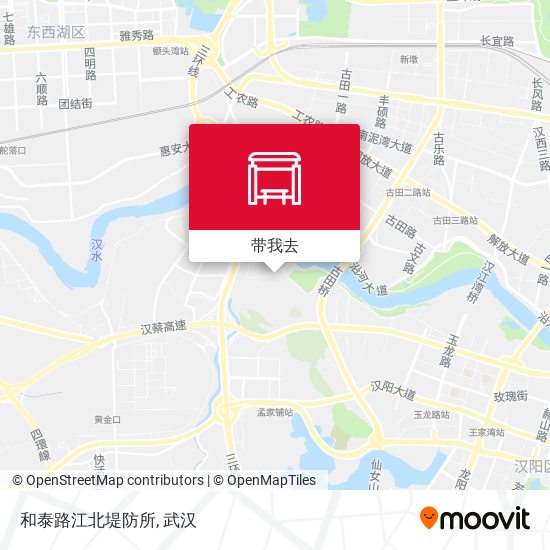 和泰路江北堤防所地图